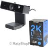 MAXY PC CAMERA WEBCAM ECM-CDV126D FULL HD 2560X1440 2K CON MICROFONO INTEGRATO