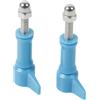 MAXY SET 2PZ VITE CON BULLONE A POMELLO HR213 BLU PER GOPRO NYLOX TREVI AKASO APEXCAM COOAU WOLFANG EZVIZ
