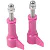 MAXY SET 2PZ VITE CON BULLONE A POMELLO HR213 PINK PER GOPRO NYLOX TREVI AKASO APEXCAM COOAU WOLFANG EZVIZ
