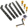 MAXY SET BACCHETTE BRACCIO SNODABILE ST-45 ORANGE PER GOPRO NYLOX TREVI AKASO APEXCAM COOAU WOLFANG EZVIZ
