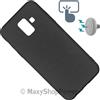 MAXY FORCELL CUSTODIA TPU SILICONE COVER SOFT-MAGNET CASE PER SAMSUNG GALAXY A6 (2018) BLACK