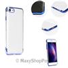 FORCELL ELCTRO SLIM CUSTODIA TPU SILICONE COVER CASE PER APPLE IPHONE 11 PRO MAX TRASPARENTE BLU