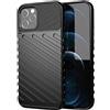 FORCELL THUNDER CUSTODIA TPU SILICONE COVER CASE PER APPLE IPHONE 12 PRO MAX BLACK