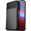 FORCELL THUNDER CUSTODIA TPU SILICONE COVER CASE PER APPLE IPHONE X - XS BLACK