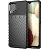 FORCELL THUNDER CUSTODIA TPU SILICONE COVER CASE PER SAMSUNG GALAXY A12 - M12 BLACK