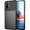 FORCELL THUNDER CUSTODIA TPU SILICONE COVER CASE PER XIAOMI REDMI NOTE 10 - NOTE 10S BLACK
