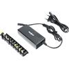 REBEL CARICABATTERIE DA RETE 65W CON 10 CONNETORI SPINE PER HP ACER LENOVO DELL ASUS COMPAQ