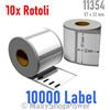 TRADING EU 10X ROTOLO ETICHETTE BIANCO COMPATIBILE DYMO 11354 - 57 X 32 mm 10000 LABEL