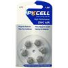 PKCELL PILA APPARECCHI ACUSTICI BOTTONE AL ZINCO-ARIA A13, PR48 1.4V CONFEZIONE DA 6 PEZZI