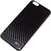 BMW CUSTODIA HARD REAL CARBON COVER PER APPLE IPHONE 6 PLUS - 6S PLUS BLACK