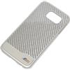 BMW CUSTODIA HARD REAL CARBON COVER PER SAMSUNG GALAXY S6 G920F CARBON SILVER
