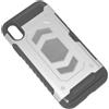 MAXY CUSTODIA DEFENDER SHELL ALTA PROTEZIONE ANTISCIVOLO MAGNETICA PER APPLE IPHONE X - XS SILVER