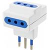 TRUSTECH SL1026A PRESA MULTIPLA ADATTATORE CON SPINA 16A + 3 PRESE 10A-16A BIVALENTI WHITE