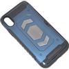 MAXY CUSTODIA DEFENDER SHELL ALTA PROTEZIONE ANTISCIVOLO MAGNETICA PER APPLE IPHONE XR BLU