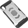 MAXY CUSTODIA DEFENDER SHELL ALTA PROTEZIONE ANTISCIVOLO MAGNETICA PER APPLE IPHONE XR SILVER
