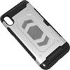 MAXY CUSTODIA DEFENDER SHELL ALTA PROTEZIONE ANTISCIVOLO MAGNETICA PER APPLE IPHONE XS MAX SILVER