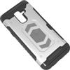 MAXY CUSTODIA DEFENDER SHELL ALTA PROTEZIONE ANTISCIVOLO MAGNETICA PER SAMSUNG GALAXY A6+ PLUS (2018) SILVER