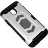 MAXY CUSTODIA DEFENDER SHELL ALTA PROTEZIONE ANTISCIVOLO MAGNETICA PER SAMSUNG GALAXY J3 (2017) SILVER