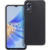 MATT CUSTODIA TPU SILICONE COVER CASE PER OPPO A17 BLACK