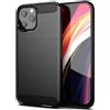 BCASE CUSTODIA B-CASE TPU SILICONE COVER CASE PER APPLE IPHONE 11 PRO CARBON METAL BLACK