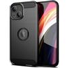 BCASE CUSTODIA B-CASE TPU SILICONE COVER CASE PER APPLE IPHONE 13 MINI CARBON METAL BLACK