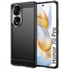 BCASE CUSTODIA B-CASE TPU SILICONE COVER CASE PER HONOR 70 PRO CARBON METAL BLACK