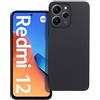 MATT CUSTODIA TPU SILICONE COVER CASE PER XIAOMI REDMI 12 4G - 5G BLACK