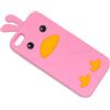 MAXY CUSTODIA BIRD IN SILICONE MORBITO PER APPLE IPHONE 5 - 5S - SE PINK
