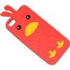 MAXY CUSTODIA BIRD IN SILICONE MORBITO PER APPLE IPHONE 5 - 5S - SE RED