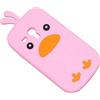 MAXY CUSTODIA BIRD IN SILICONE MORBITO SAMSUNG GALAXY S3 MINI I8190 - VE I8200 PINK