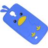 MAXY CUSTODIA BIRD IN SILICONE MORBITO SAMSUNG GALAXY S4 I9500 - I9505 BLU