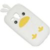 MAXY CUSTODIA BIRD IN SILICONE PER SAMSUNG GALAXY S3 MINI I8190 - VE I8200 WHITE