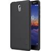 NILLKIN CUSTODIA FROSTED SHELL POSTERIORE RIGIDA ANTISCIVOLO PER NOKIA 3.1 BLACK
