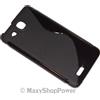MAXY SSYL CUSTODIA TPU SILICONE COVER CASE PER ALCATEL OT-6033D IDOL ULTRA BLACK