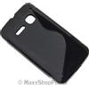 MAXY SSYL CUSTODIA TPU SILICONE COVER CASE PER ALCATEL S'POP 4030D BLACK