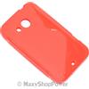 MAXY SSYL CUSTODIA TPU SILICONE COVER CASE PER HTC DESIRE 200 RED