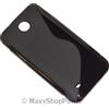 MAXY SSYL CUSTODIA TPU SILICONE COVER CASE PER HTC DESIRE 300 BLACK