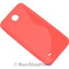 MAXY SSYL CUSTODIA TPU SILICONE COVER CASE PER HTC DESIRE 300 RED