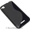 MAXY SSYL CUSTODIA TPU SILICONE COVER CASE PER HTC DESIRE 320 BLACK