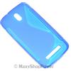 MAXY SSYL CUSTODIA TPU SILICONE COVER CASE PER HTC DESIRE 500 BLUE