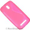 MAXY SSYL CUSTODIA TPU SILICONE COVER CASE PER HTC DESIRE 500 PINK