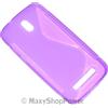 MAXY SSYL CUSTODIA TPU SILICONE COVER CASE PER HTC DESIRE 500 PURPLE