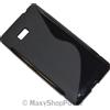 MAXY SSYL CUSTODIA TPU SILICONE COVER CASE PER HTC DESIRE 600 BLACK