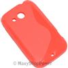 MAXY SSYL CUSTODIA TPU SILICONE COVER CASE PER HTC DESIRE C RED