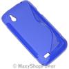 MAXY SSYL CUSTODIA TPU SILICONE COVER CASE PER HTC DESIRE X BLUE
