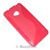 MAXY SSYL CUSTODIA TPU SILICONE COVER CASE PER HTC ONE M7 PINK