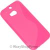 MAXY SSYL CUSTODIA TPU SILICONE COVER CASE PER HTC ONE M8 PINK