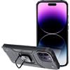 NITRO CUSTODIA ALTA PROTEZIONE CON ANELLO PER APPLE IPHONE 14 PRO MAX BLACK
