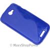 MAXY SSYL CUSTODIA TPU SILICONE COVER CASE PER HTC ONE S BLUE