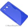 MAXY SSYL CUSTODIA TPU SILICONE COVER CASE PER HUAWEI ASCEND G510 BLUE